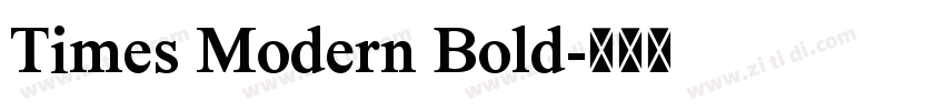Times Modern Bold字体转换